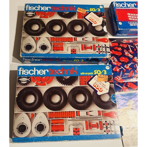 Vintage 1970 FischerTechnik Standard Set 50s series Germany IN BOX with Booklet - Picture 2 of 12